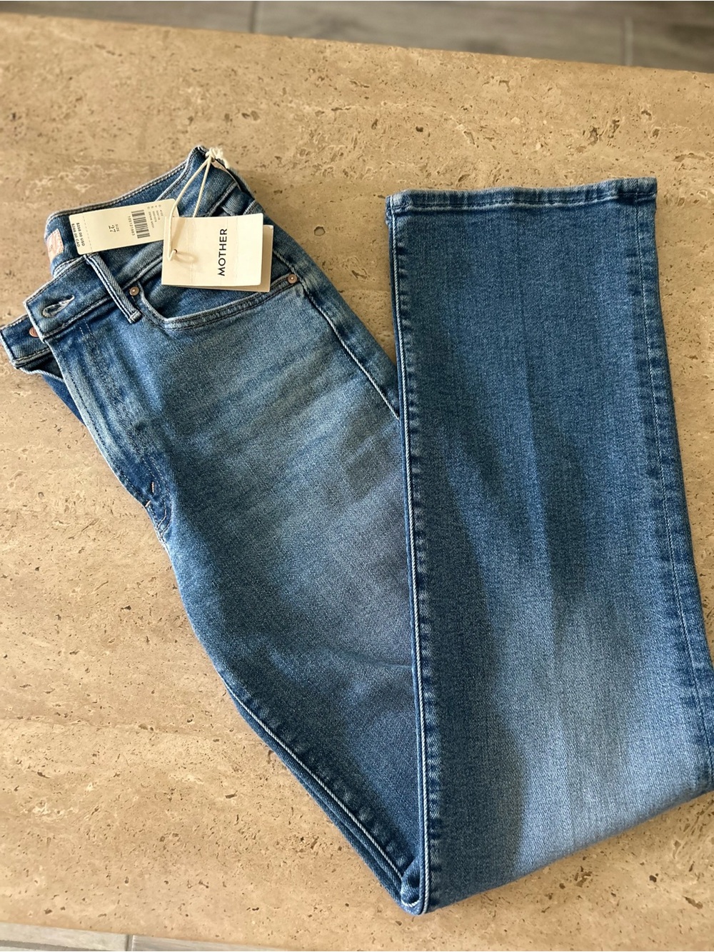 MOTHER Women’s Blue Bootcut Jeans Size 27